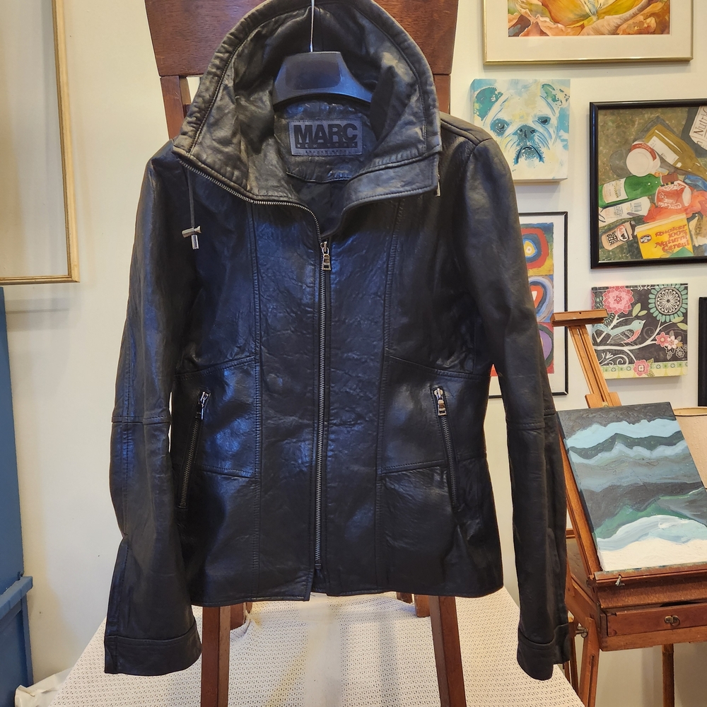 Women's Black Leather Jacket